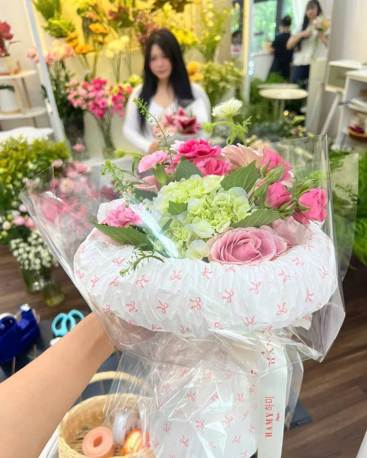 핑크 가든 부케