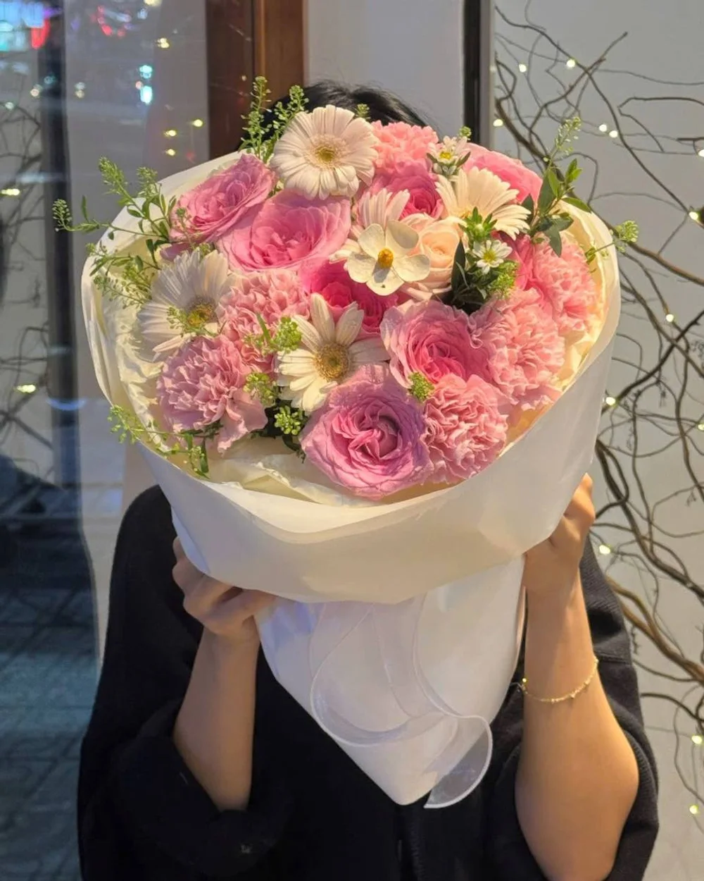 핑크 로맨틱 거베라 부케